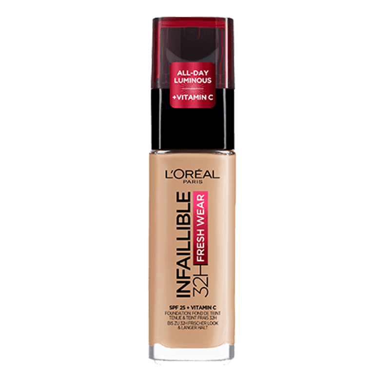 کرم پودر طبیعی اینفلیبل 32 ساعته spf25 فرش ویر لورئال